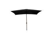 NorthLight 6.5 ft. Outdoor Patio Market Umbrella with Hand Crank Black