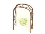 Echo Valley 6268 Mini Enchanted Gardens Arbor with Leaf Swing 6.75 in.