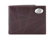 ZeppelinProducts UKS IWT1 WRNK BRW Kansas Passcase Wrinkle Leather Wallet