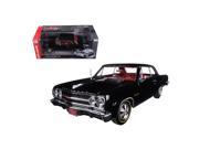 Autoworld AMM1061 1965 Chevrolet Chevelle SS 396 Z 16 Black 50th Engine Anniversary Limited Edition to 1002 Pieces 1 18 Diecast Model Car