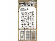 Stampers Anonymous MTS 7 Tim Holtz Mini Layered Stencil Set Pack of 3 Set No.7