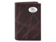 ZeppelinProducts BAY IWT2 WRNK BRW Baylor Trifold Wrinkle Leather Wallet