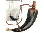 IN4502 Colonial Powder Horn Real Horn With Brass End