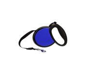 NorthLight Ergonomic Solid Retractable Dog Leash Black Cobalt Blue