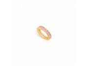 Fine Jewelry Vault UBU14YRD200PS1415 Created Pink Sapphire Eternity Band 14K Yellow Gold 2 CT TGW 23 Stones