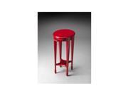 Butler Specialty Company 1483293 Arielle Red Round Accent Table
