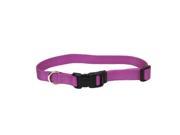 Animal Supply Company CO66011 Attire Adjustable Collar 0.75 x 20 in. Orchid