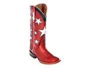 Ferrini 8219322070B Ladies Americana Red Boot S Toe Size 7B