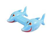 NorthLight Shark Childrens Inflatable Swimming Pool Kickboard Blue White 34 in.