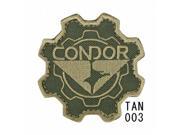 Condor Outdoor COP 243 003 Gear Patch Tan Pack of 6