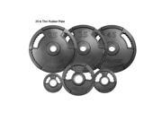 York Barbell 29083 G2 Dual Grip Thin Line Rubber Encased Olympic Plate 45 lbs