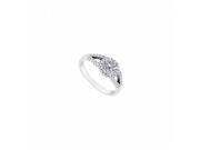 Fine Jewelry Vault UBJS3156AW14D Round Split Shank Halo Diamond Ring in 14K White Gold 1 CT