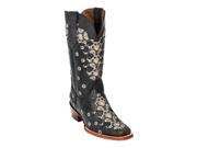 Ferrini 8287149075B Ladies Country Lace Boot Grey D Toe Size 7.5B