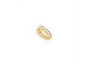 Fine Jewelry Vault UBAGVYRD600CZ14125 6 CT TGW CZ Eternity Band in 18K Yellow Gold Vermeil