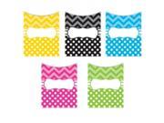 Teacher Created Resources TCR5555 Chevrons Dots Library Pockets