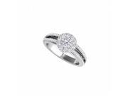 Fine Jewelry Vault UBNR50867EAGCZ Split Shank Design CZ Halo Engagement Ring 1.50 CT TGW