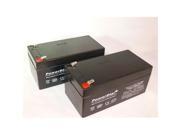 PowerStar PS12 3.3 2Pack 12V 3.3Ah SLA Battery Replaces PE12V3AF1 PS 1230 UB1234 WP3
