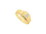 Fine Jewelry Vault UBM276Y14D Mens Diamond Ring 14K Yellow Gold 0.25 CT Diamonds