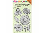 Stampendous CRS5082 Cling Stamp 7 x 5 in. Daisy Mix