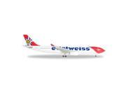 Herpa 500 Scale HE528870 1 500 Edelweiss Air A330 300 New Livery