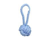 NorthLight Knotted Ropie Ball with Handle Durable Puppy Dog Chew Toy Jumbo Cornflower Blue