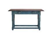 Woodland Import 50943 Durable Multi Purpose Wood Table in Sober Blue Finish