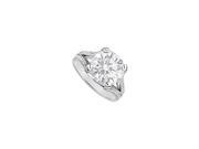 Fine Jewelry Vault UBLRBK23W14CZ 14K White Gold engagement Ring CZ