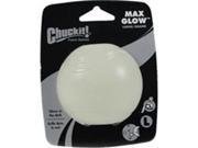 CANINE HARDWARE INC 32314 Chuckit Max Glow Ball Dog Toy White