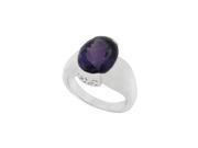 Fine Jewelry Vault UBRBYNRB4089AGAM Best Gift Oval Checkerboard Cut African Amethyst Ring