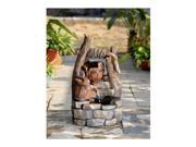 Jeco FCL134 Tree Trunk Pots Water Fountain