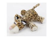 NorthLight Plush Leopard Stuffed Animal Puppy Dog Chew Toy with Squeaker Black Brown 13 in.