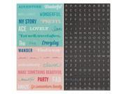 American Crafts 1058 Shimelle Cardstock Stickers 4 X8 Phrase Alpha