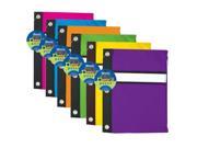 Bazic 3 Ring Pencil Pouch with Assorted Color Case of 24