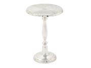 Benzara 68857 Stunning And Grand Round Aluminum Accent Table 15 in. W