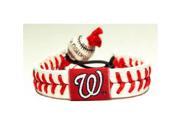 Gamewear MLB Leather Wrist Bands Nationals Classic Band