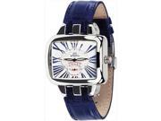 Gio Monaco 218 A Hollywood Womens White Dial Blue Leather Watch