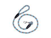 NorthLight 4 ft. Durable Woven Nylon Dog Leash Standard Sky Blue Red Yellow