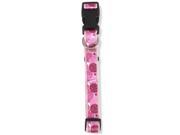 Petmate 11455 Pink Flower Collar 1 x 19 in.