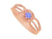 Fine Jewelry Vault UBNR81390P14TZ Nicely Designed Tanzanite Mother Ring in Rose Gold