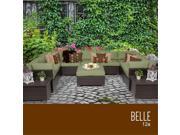 TKC Belle 12 Piece Outdoor Wicker Patio Furniture Set