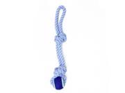 NorthLight Ropie with Knotted Tennis Ball Handle Durable Puppy Dog Chew Toy Cornflower Blue