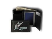Rico Industries RIC RTR6503 Miami Marlins MLB Embroidered Trifold Wallet