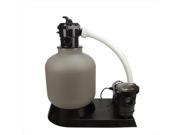 NorthLight 19 in. Top Mount Above Ground Swimming Pool And Spa Sand Filter And 1 HP Pump System
