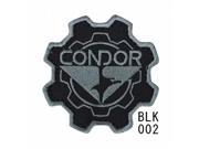 Condor Outdoor COP 243 002 Gear Patch Black Pack of 6