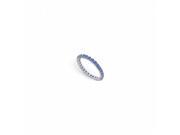 Fine Jewelry Vault UBUAGR100S2263 116 Diffuse Sapphire Eternity Band 925 Sterling Silver 1 CT 28 Stones