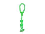 NorthLight Ropie with Knotted Plastic Bone Durable Puppy Dog Chew Toy Neon Green