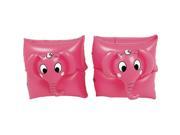 NorthLight Funny Elephant Inflatable Swimming Pool Arm Floats for Kids 3 6 Years Pink Set of 2