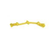 NorthLight 14 in. Non Toxic Heavy Knotted Dog Rope Tug Toy Canary Yellow