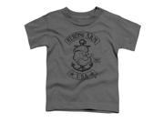 Trevco Popeye Strong Arm Mc Short Sleeve Toddler Tee Charcoal Large 4T