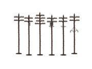 Lionel Scale Telephone Poles Assorted 6